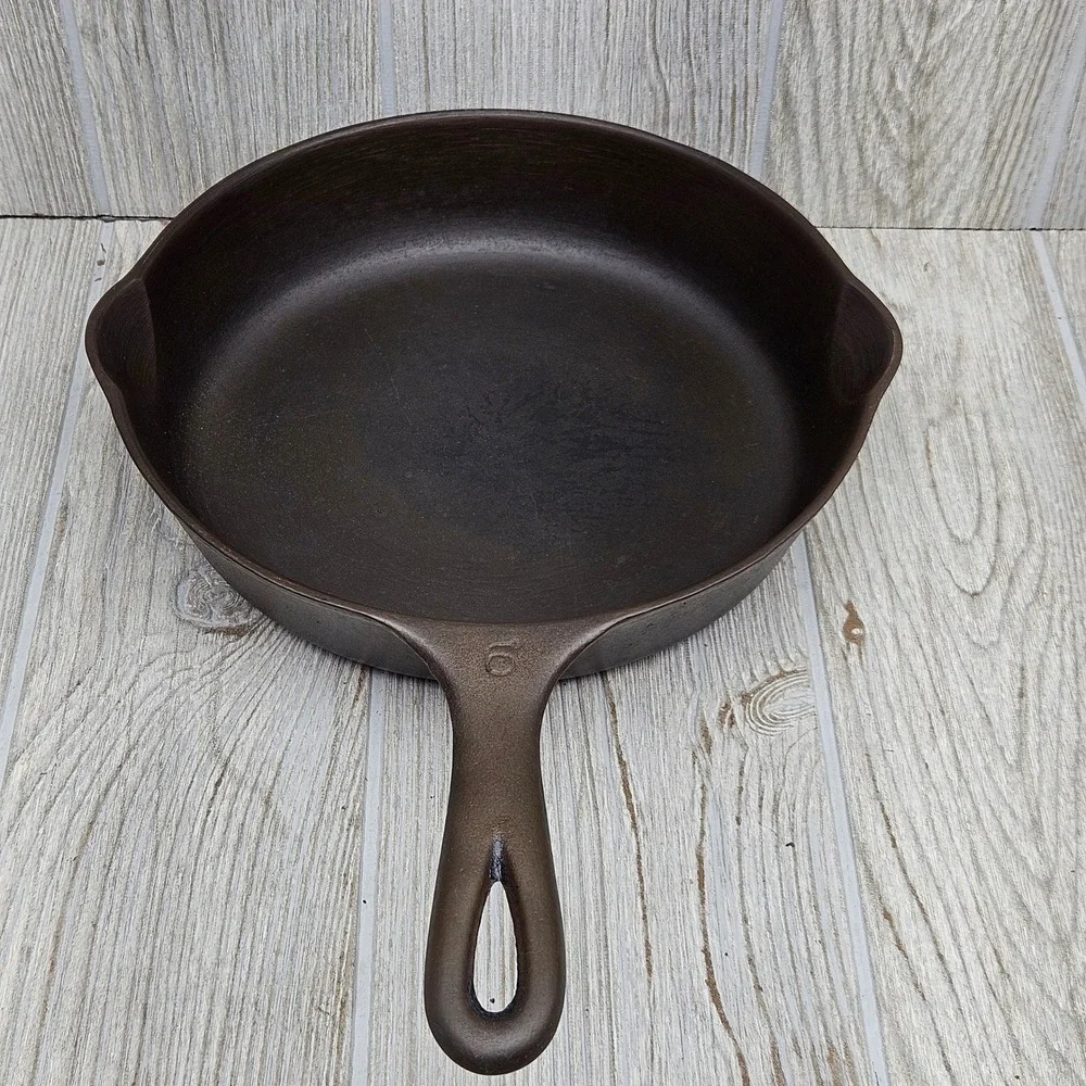 Vtg Wagner Ware Sidney O Cast Iron Skillet 6 Stylized Logo 1056H 9